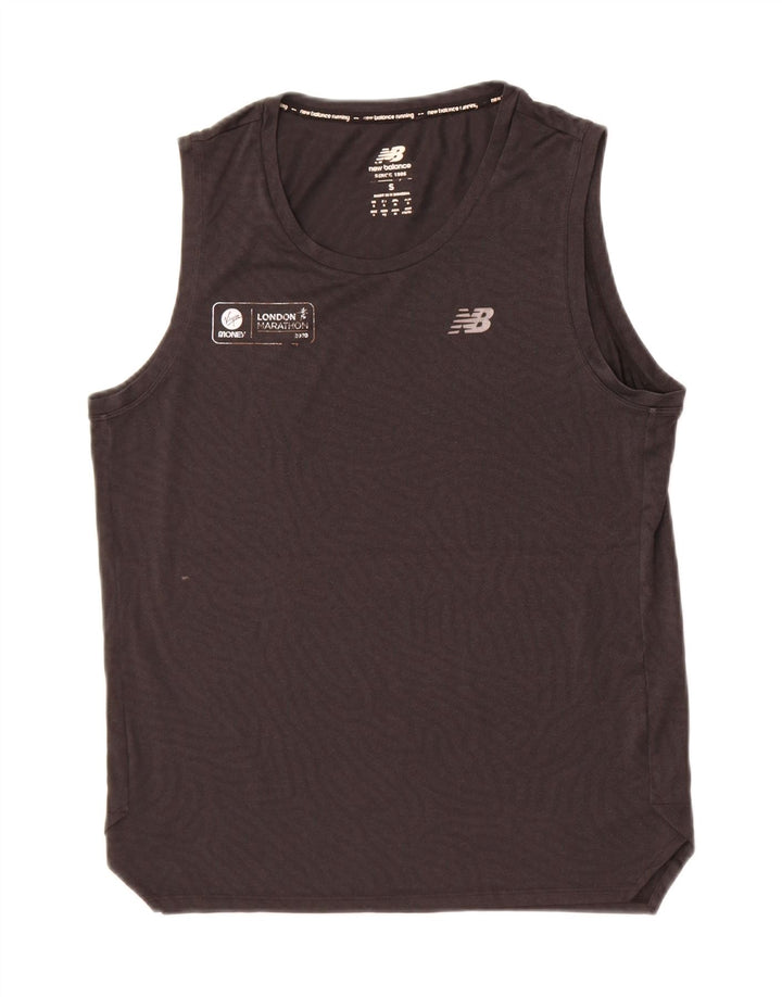 New Balance Colete Gráfico Masculino Top Pequeno Preto