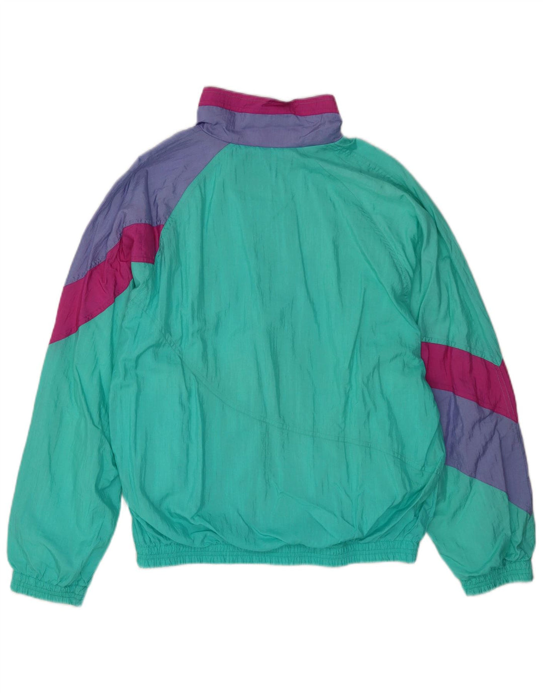Diadora Womens Tracksuit Top Jacket Grande Turquesa Colourblock Poliamida