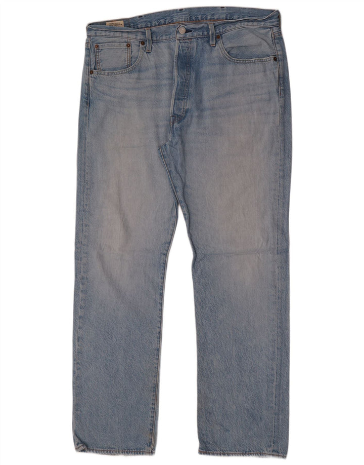 Levi's Masculino 501 Straight Jeans W38 L32 Azul Algodão
