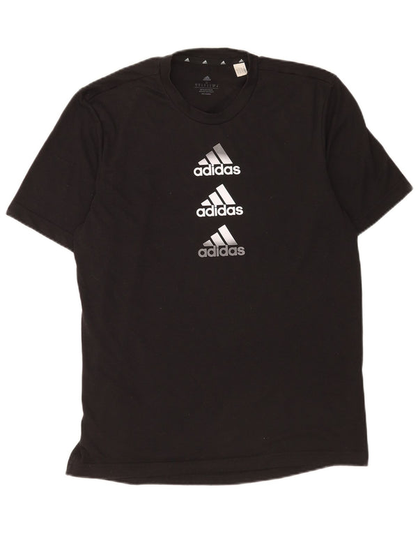 Camiseta Adidas Masculina Aeroready Graphic Top Pequeno Poliéster Preto