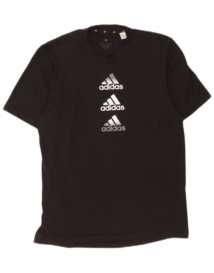 Camiseta Adidas Masculina Aeroready Graphic Top Pequeno Poliéster Preto