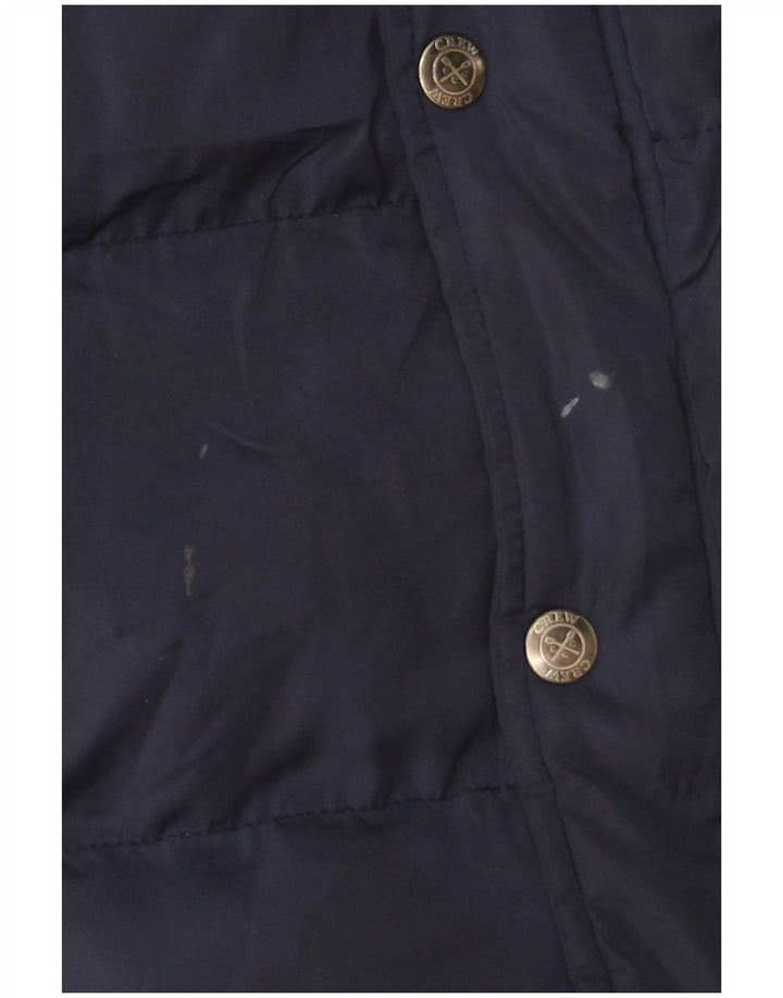 Crew Clothing Mens acolchoado Gilet UK 38 poliéster azul marinho médio