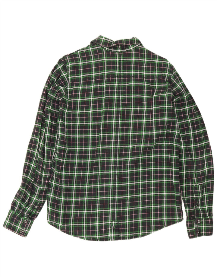 Camisa masculina de flanela Dickies grande algodão xadrez verde