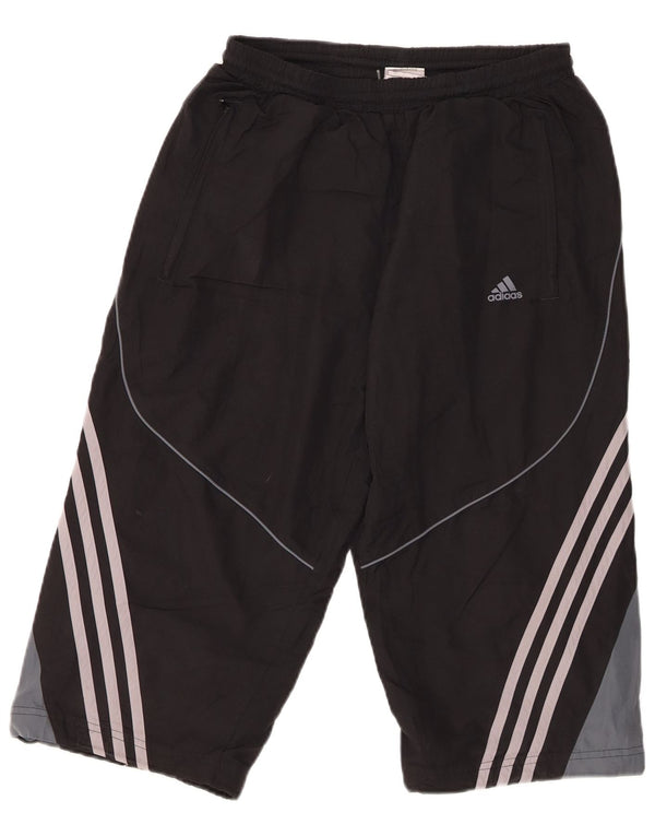 Adidas Mens Bermuda Sport Shorts Pequeno Preto Colorblock Poliéster