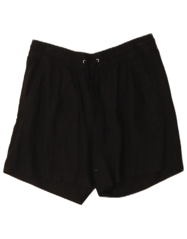 Shorts Chino Feminino Marks & Spencer Reino Unido 12 Médio W30 Linho Preto