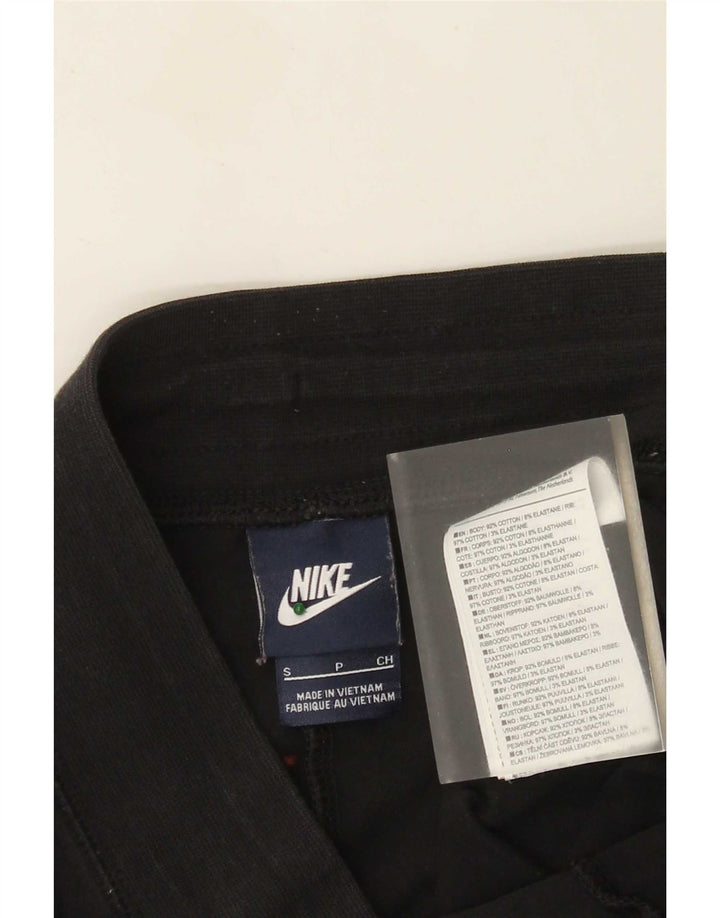 Shorts esportivos femininos Nike UK 10 pequeno algodão preto