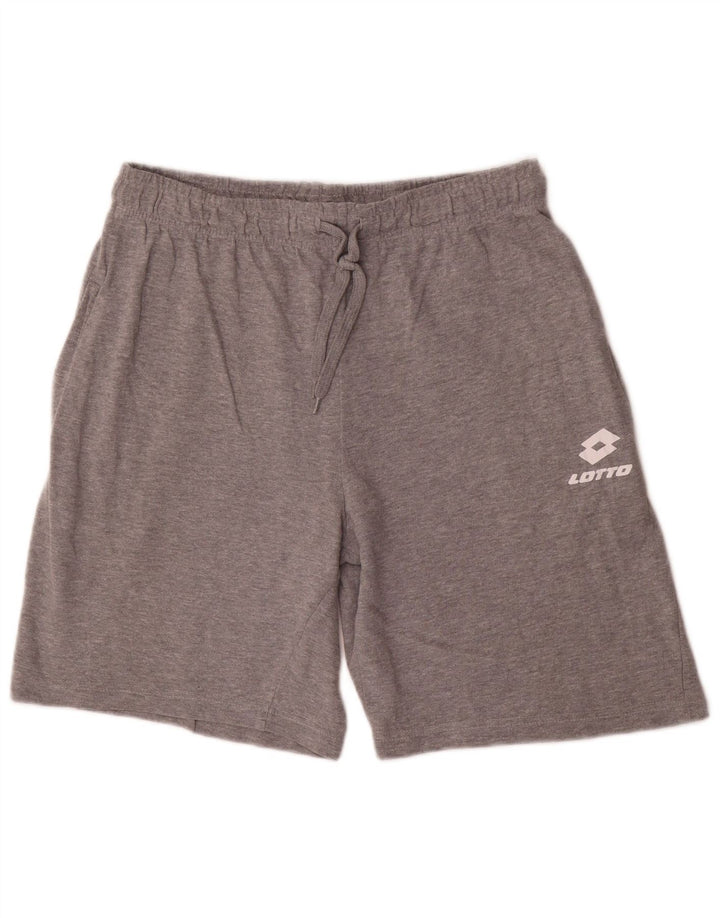 Shorts esportivos masculinos Lotto 2XL algodão cinza