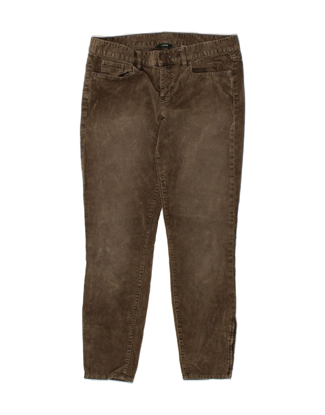J. CREW Womens Slim Corduroy Trousers W28 L27 Brown Cotton Vintage J. Crew and Second-Hand J. Crew from Messina Hembry 