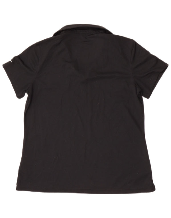 Camisa polo feminina Nike San Francisco UK 14 grande poliéster preto