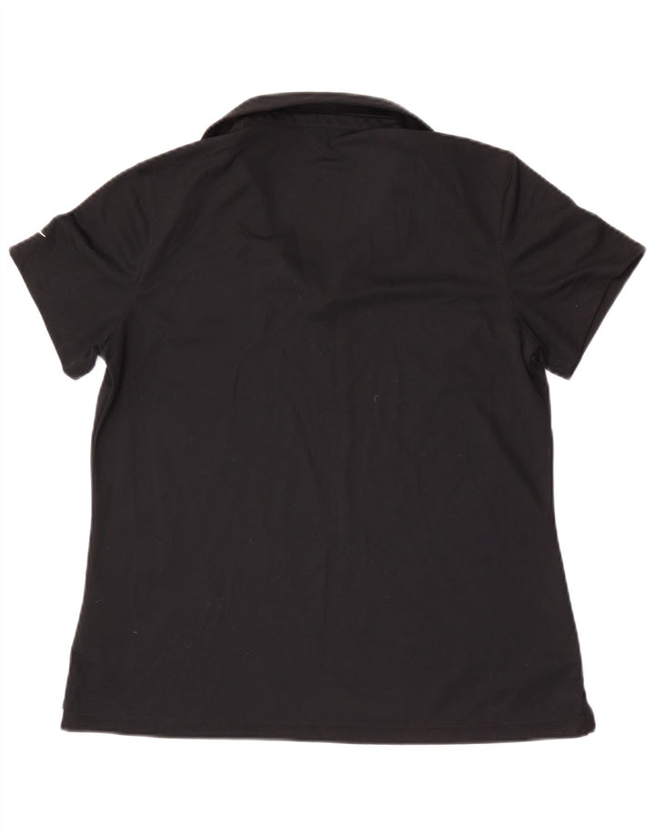 Camisa polo feminina Nike San Francisco UK 14 grande poliéster preto