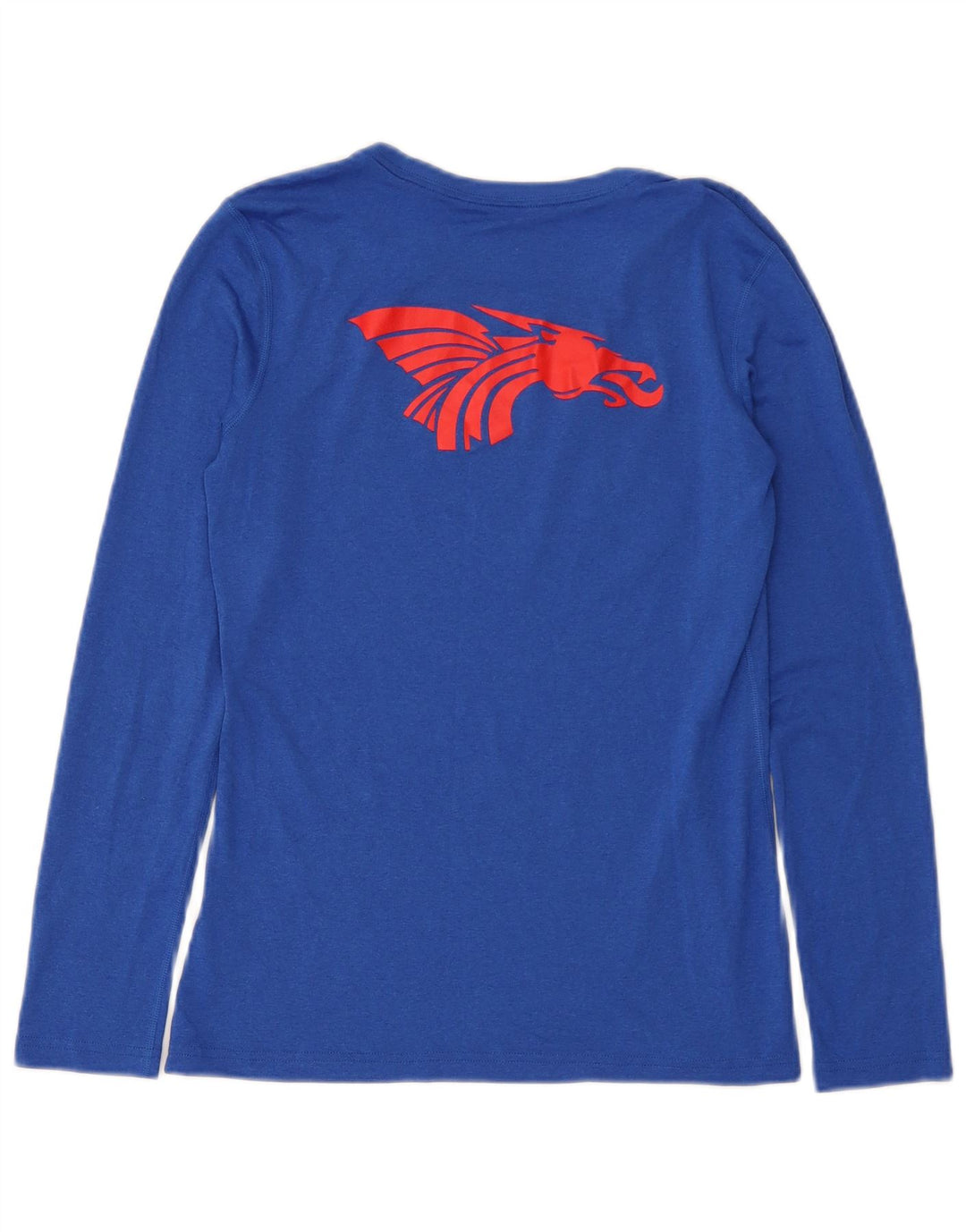 Nike Womens Hutchinson Graphic Top Manga Longa Reino Unido 10 Pequeno Azul Poliéster