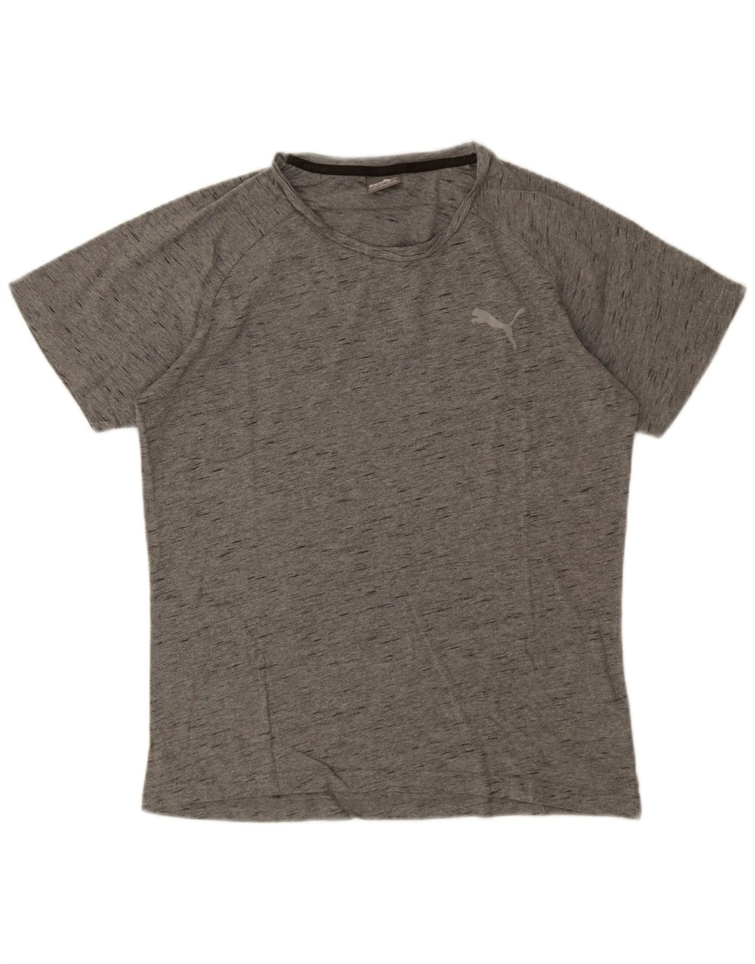 Camiseta masculina Puma grande algodão manchado cinza