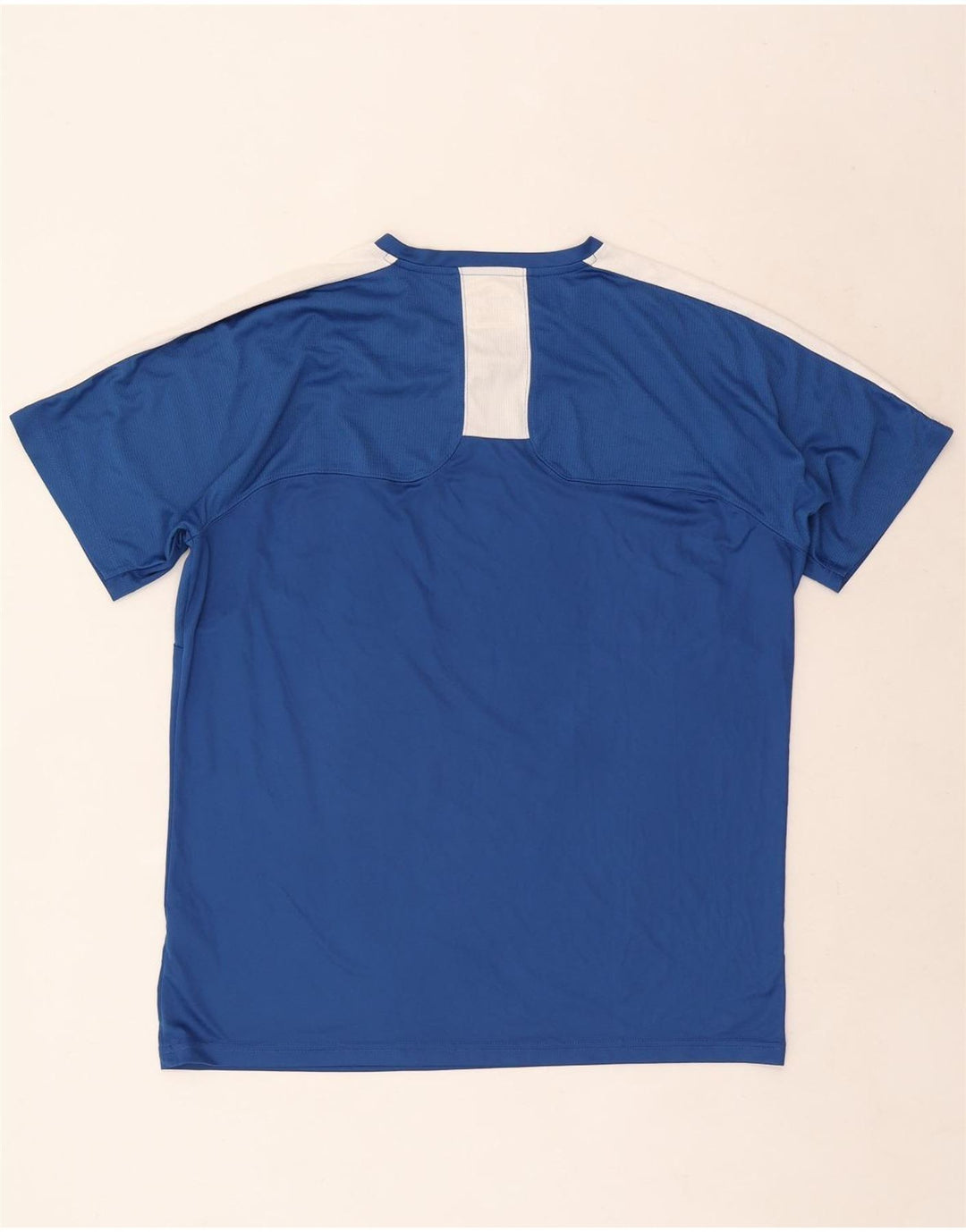 Camiseta masculina Puma grande azul colorblock poliéster
