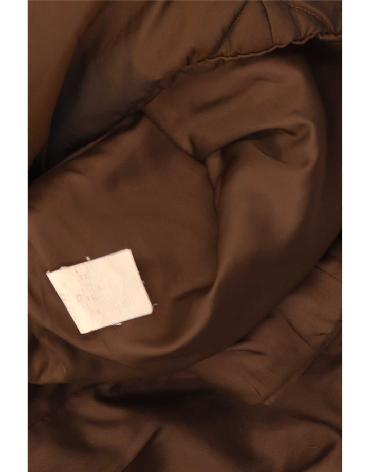 Jaqueta acolchoada feminina ELENA MIRO UK 18 XL poliéster marrom