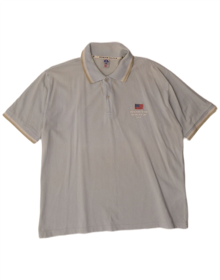 Camisa polo masculina North Sails XL azul algodão