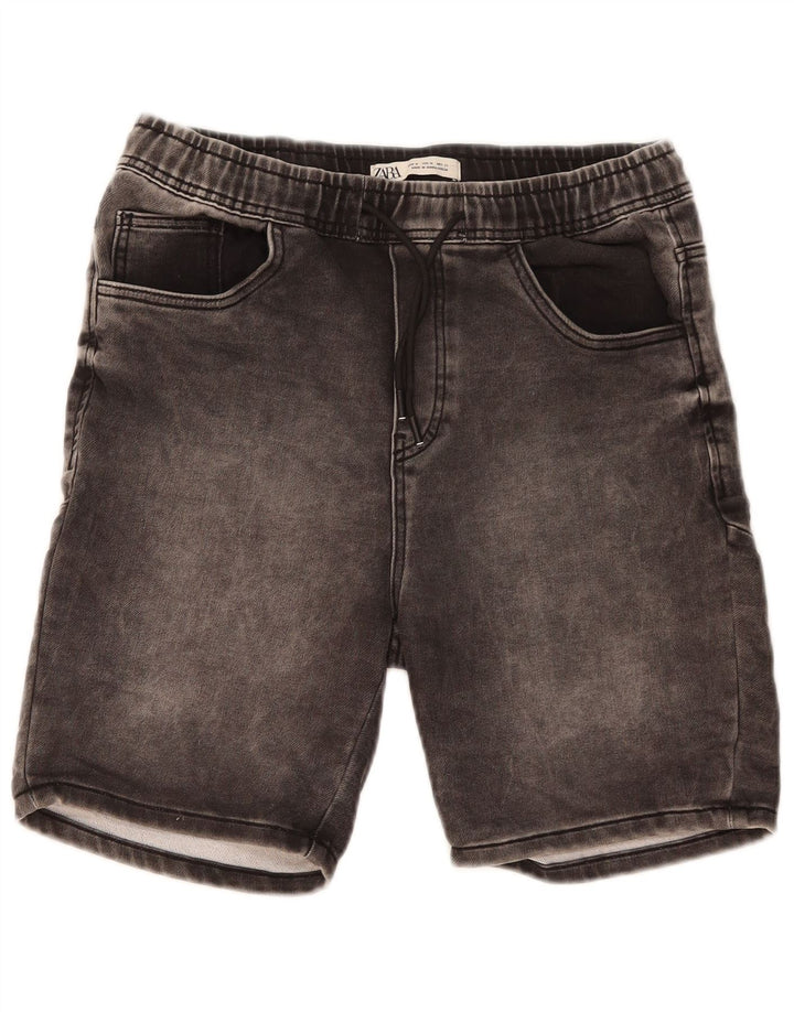 Zara Shorts jeans masculino médio W31 algodão preto