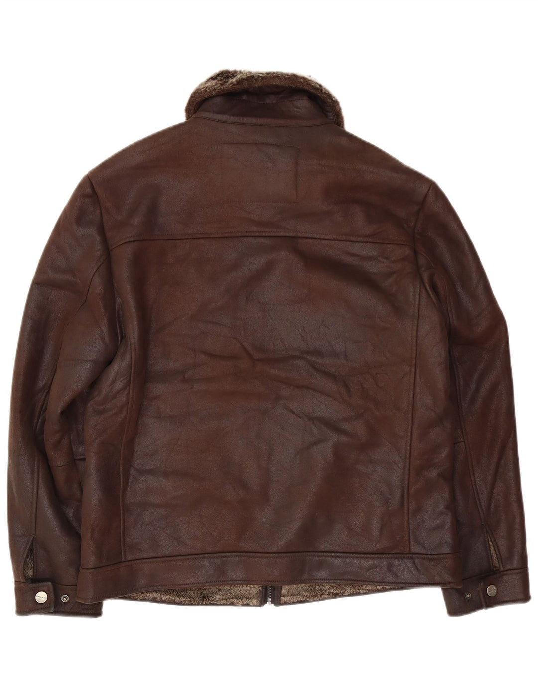 Jaqueta London Fog Mens Heritage Sherpa Reino Unido 38 Acrílico Marrom Médio