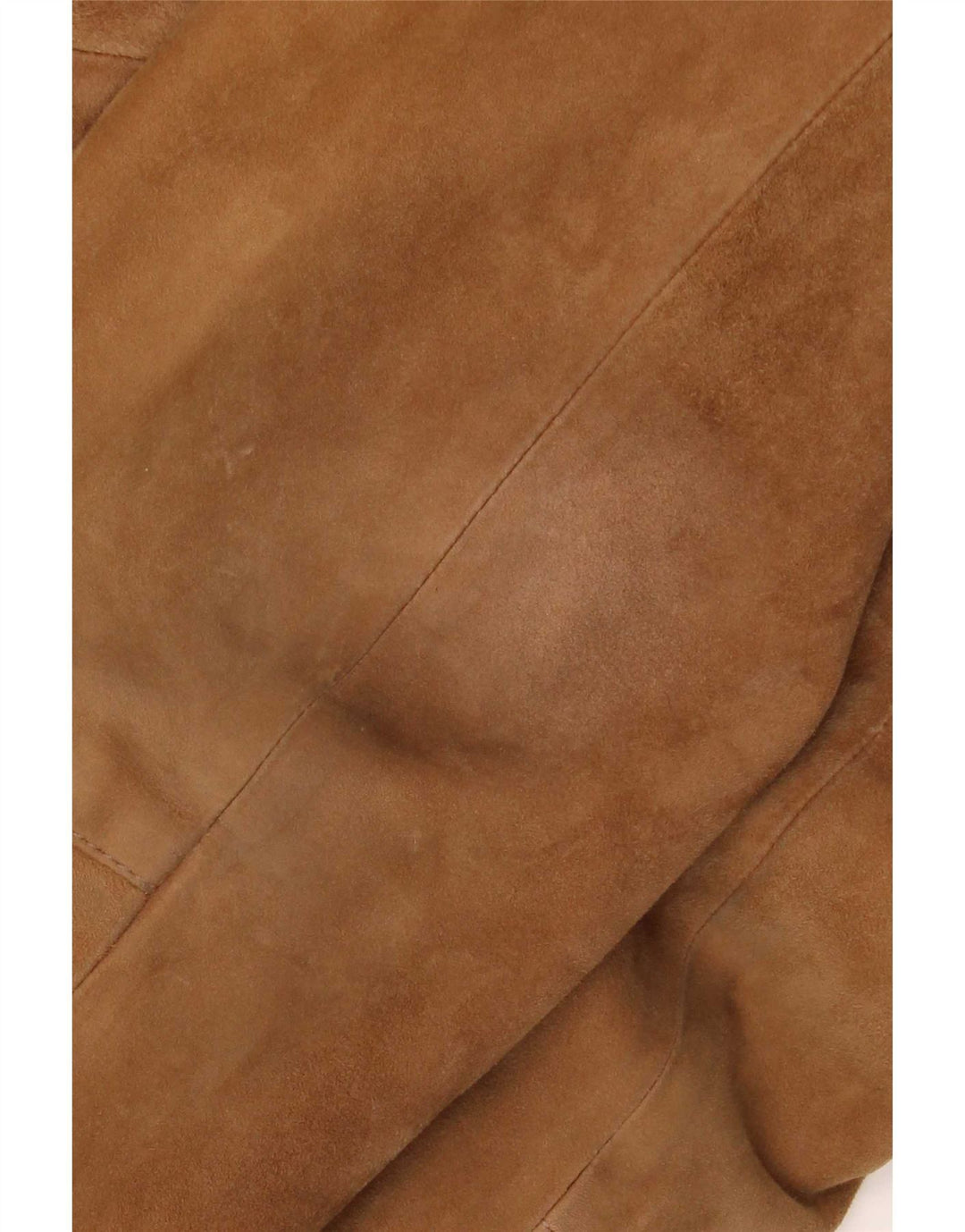 Jaqueta masculina vintage de camurça IT 48 couro marrom médio