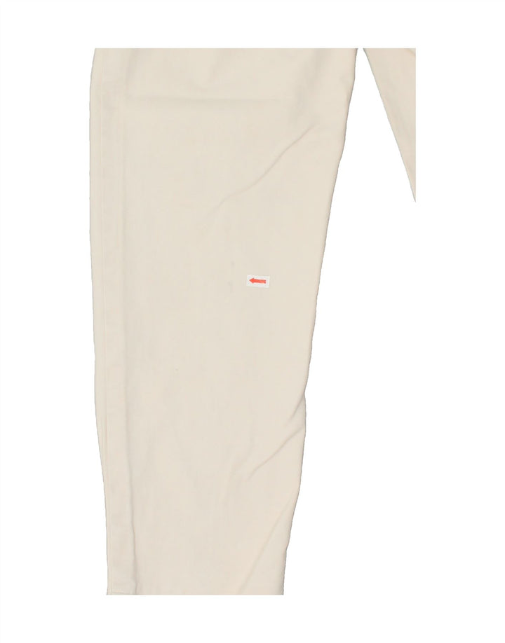 CARRERA Womens Crop Tapered Jeans W26 L25 Off White Cotton Vintage Carrera and Second-Hand Carrera from Messina Hembry 