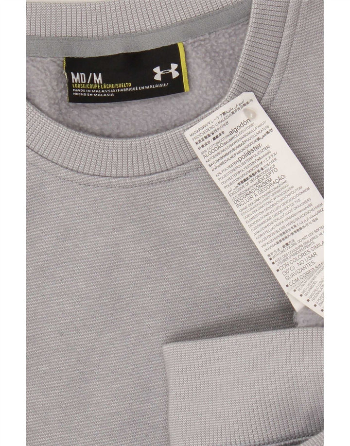 Under Armour Mens moletom jumper médio algodão cinza
