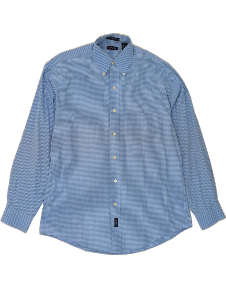 GANT Mens Shirt Medium Blue Check Cotton Vintage Gant and Second-Hand Gant from Messina Hembry 