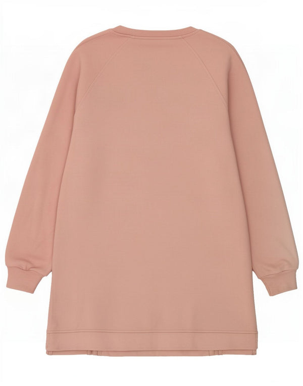 Vestido suéter feminino Marks & Spencer Reino Unido 12 algodão rosa médio
