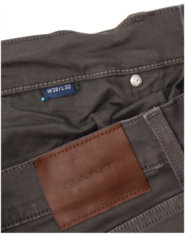 Jeans retos masculinos GANT W38 L32 algodão cinza