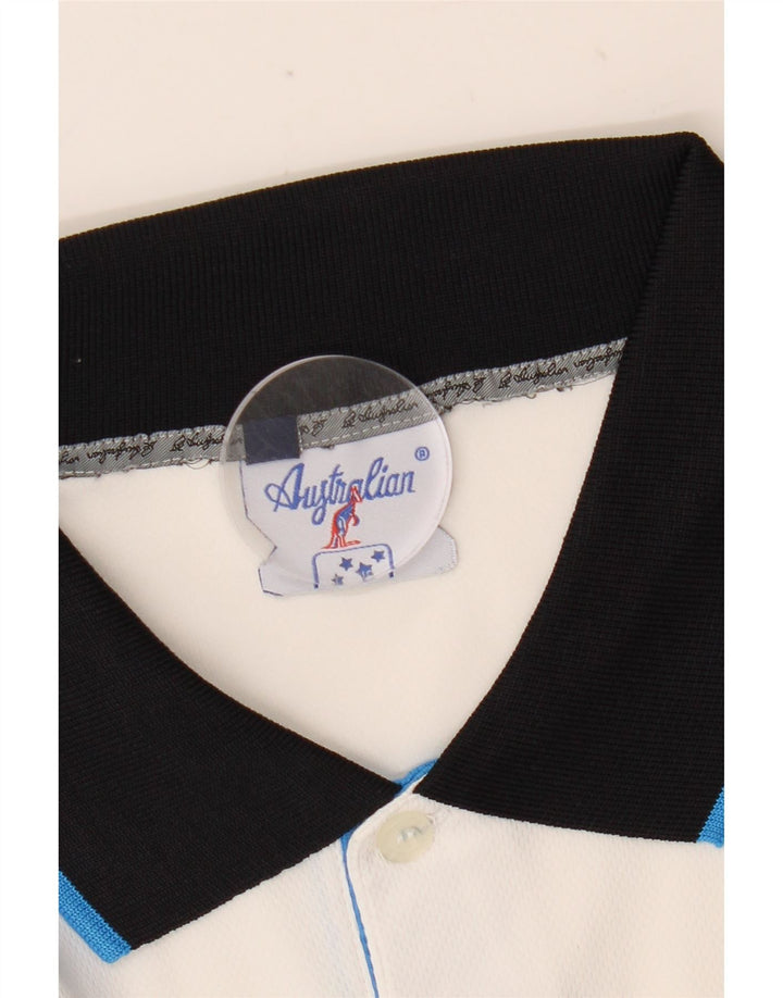 Camisa polo masculina AUSTRALIAN L'ALPINA IT 50 Medium White Colourblock