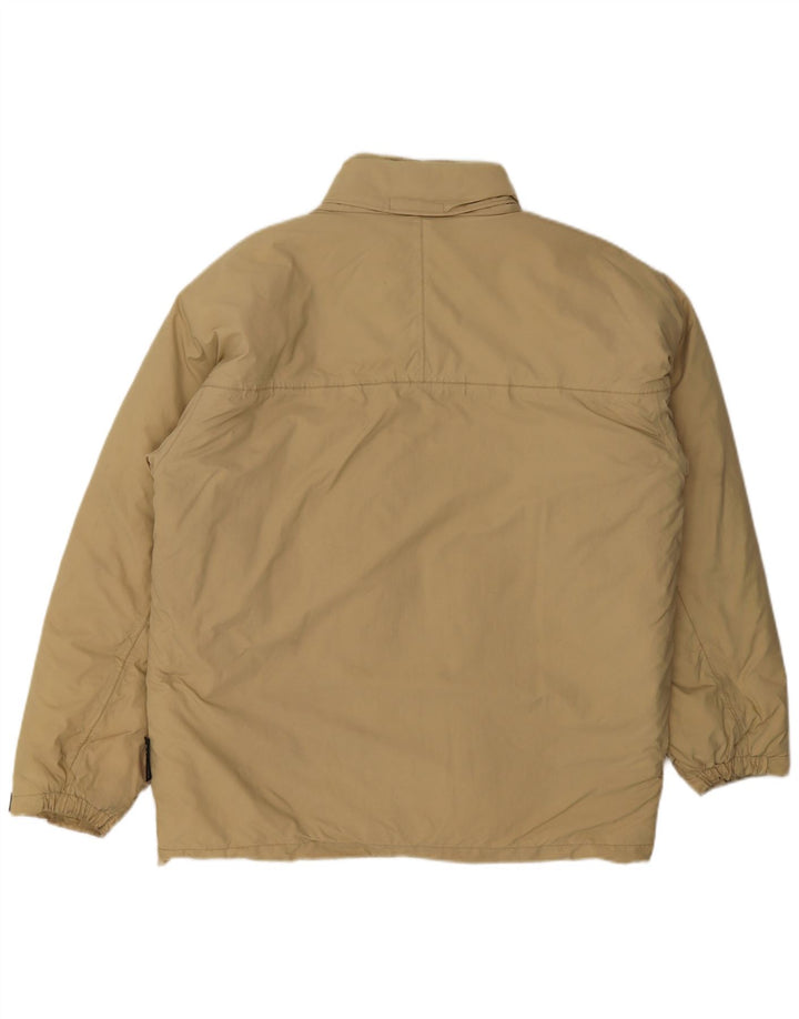 Jaqueta corta-vento masculina K-Way UK 40 grande poliamida bege