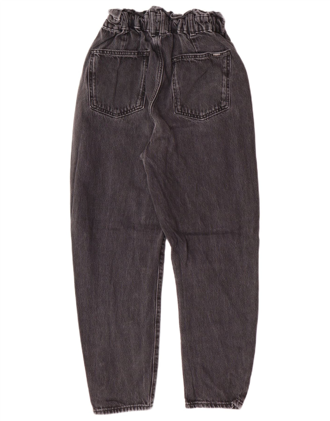 Calça jeans feminina cintura alta Zara EU 34 2XS W24 L25 cinza algodão moderno