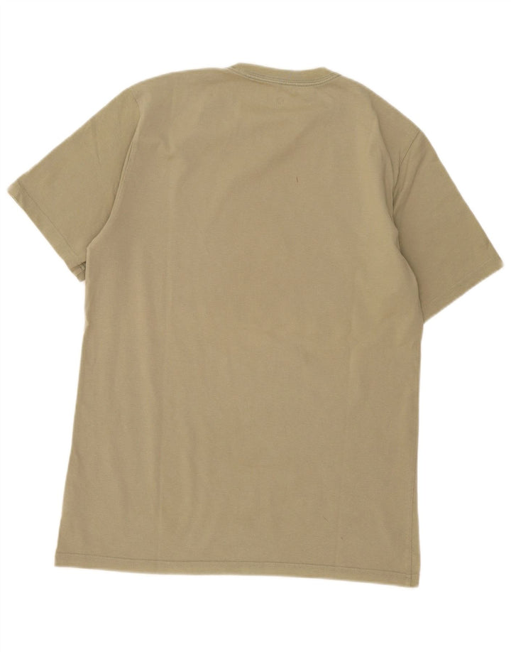 Converse Mens Graphic T-Shirt Top Médio Algodão Cáqui