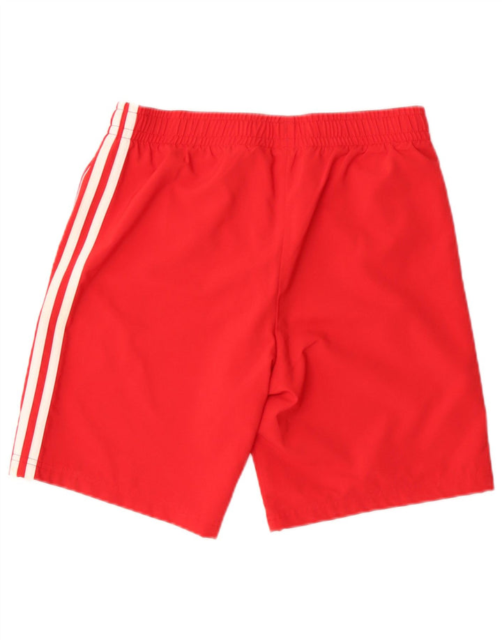 Shorts esportivos Adidas meninos 13-14 anos poliéster vermelho
