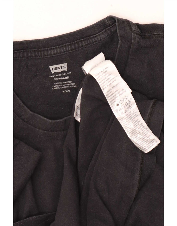 Camiseta masculina Levi's Standard Fit top médio algodão preto