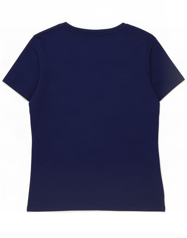 Camiseta feminina Gant com estampa gráfica UK 14 grande algodão azul