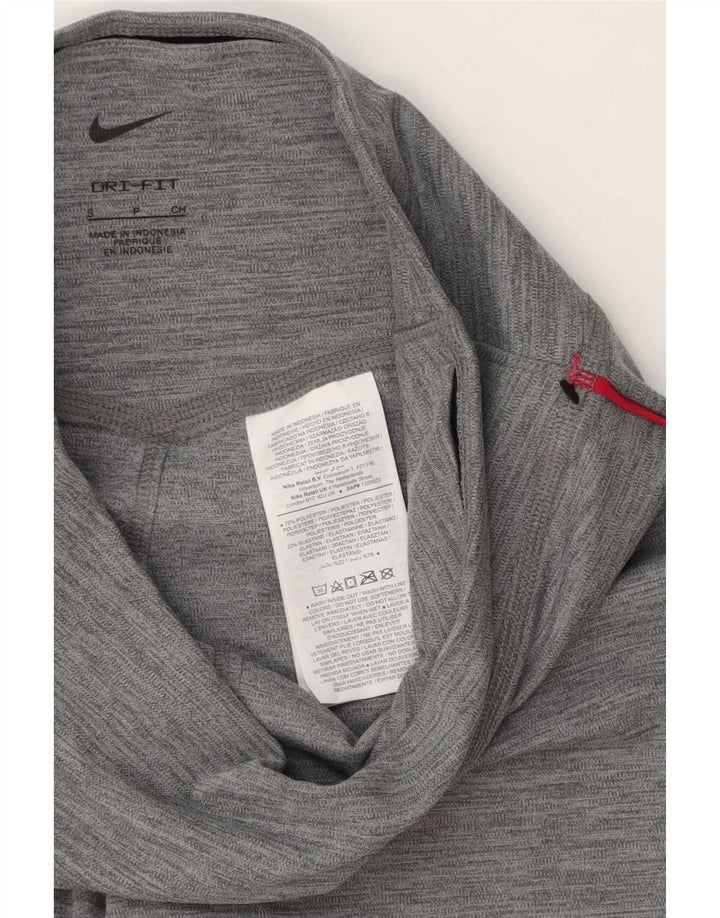 Leggings Nike Dri Fit Graphic UK 10 Pequeno Poliéster Cinza