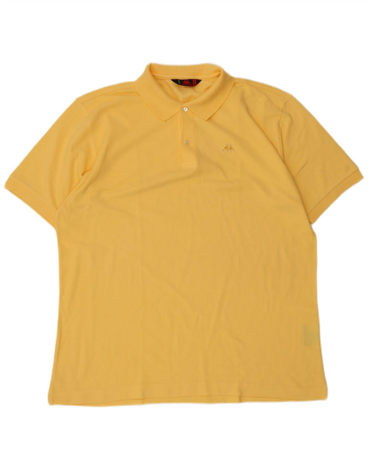 Camisa polo masculina Kappa XL algodão amarelo