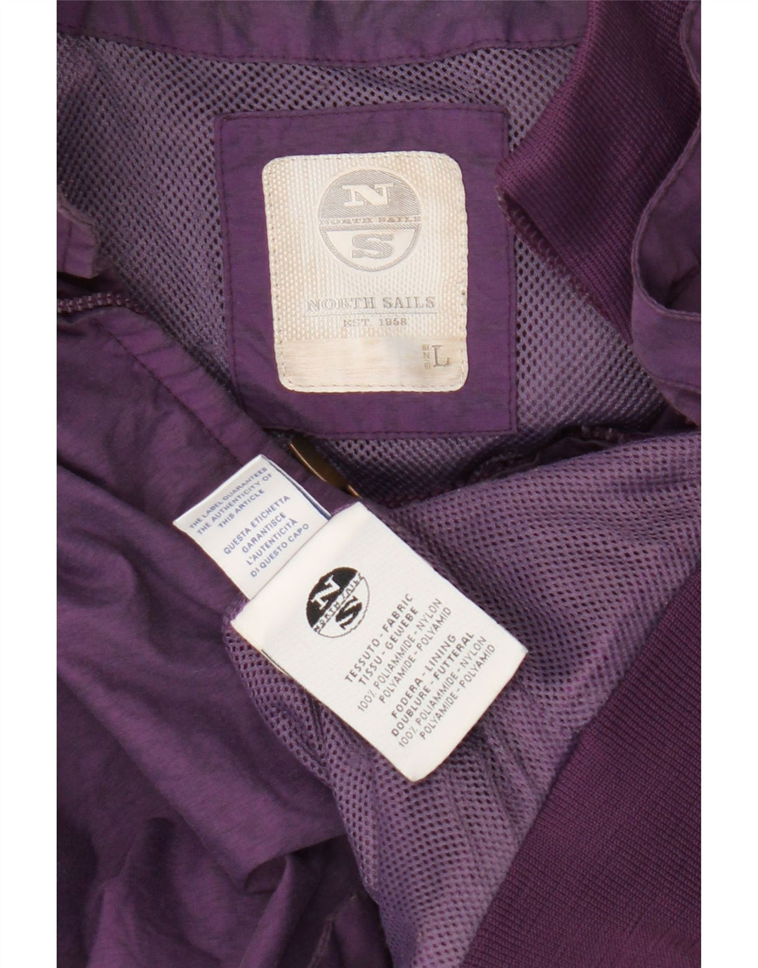 Jaqueta bomber feminina North Sails UK 16 grande roxo nylon