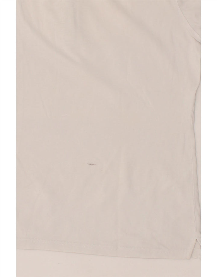 SLAM Womens Polo Shirt UK 18 XL White Cotton Vintage Slam and Second-Hand Slam from Messina Hembry 