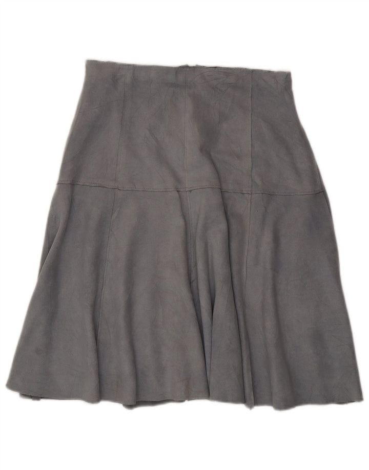 Saia feminina de camurça Zara grande W30 azul