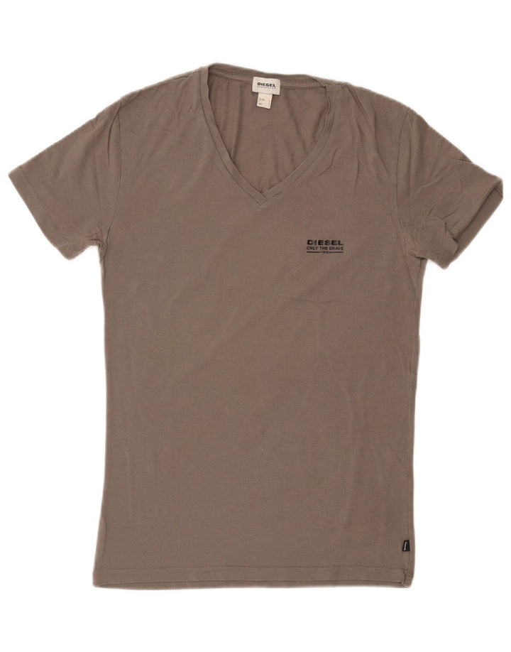 DIESEL Mens T-Shirt Top Small Grey