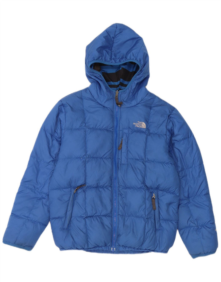 Jaqueta acolchoada reversível com capuz The North Face Boys 12-13 anos grande azul