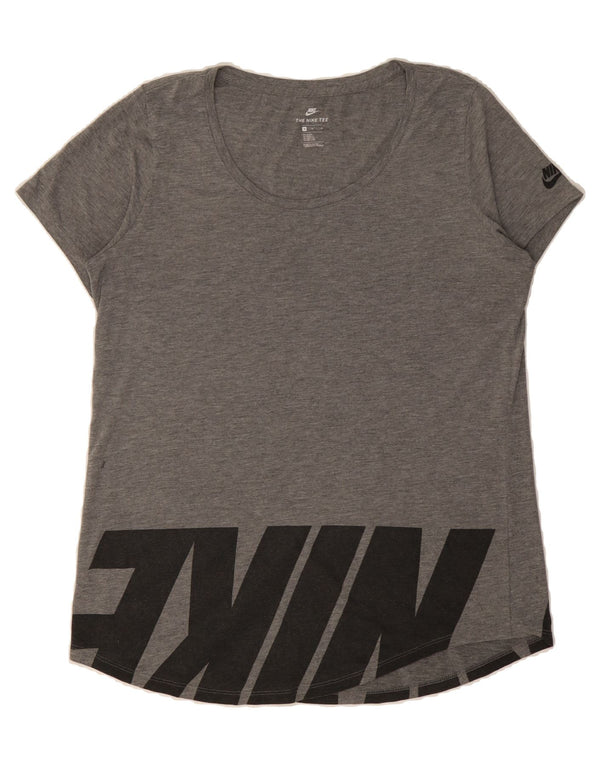 Camiseta gráfica feminina NIKE UK 14 cinza médio