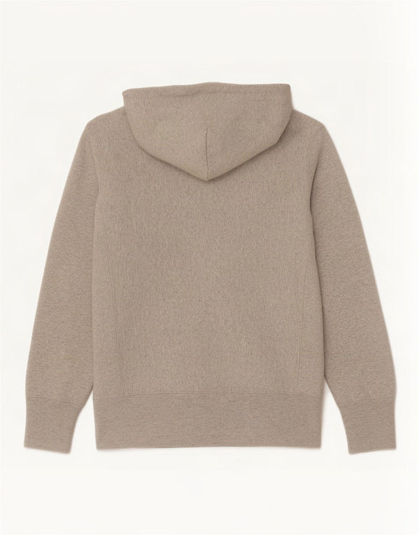 Jumper masculino com capuz gráfico Champion Reverse Weave médio algodão cinza