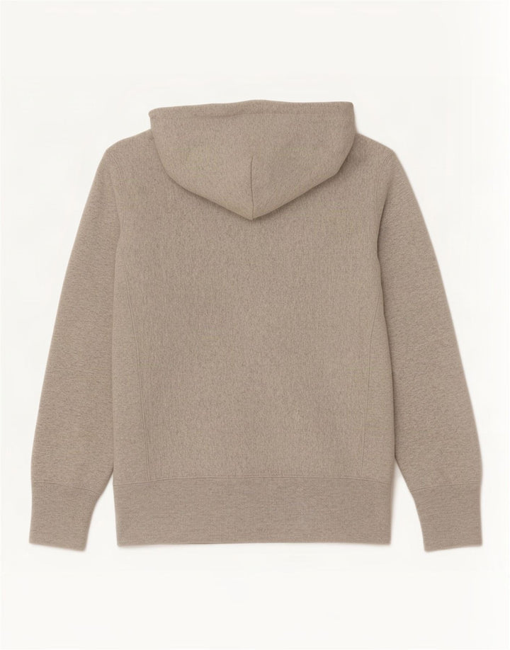Jumper masculino com capuz gráfico Champion Reverse Weave médio algodão cinza