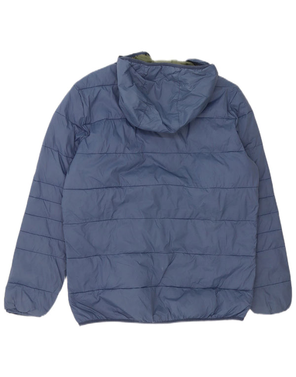 Jaqueta masculina acolchoada com capuz Jack & Jones UK 38 azul médio
