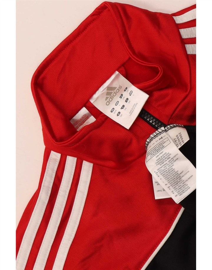 Jaqueta Adidas Meninos Treino Top 13-14 Anos Preto Colorblock Poliéster