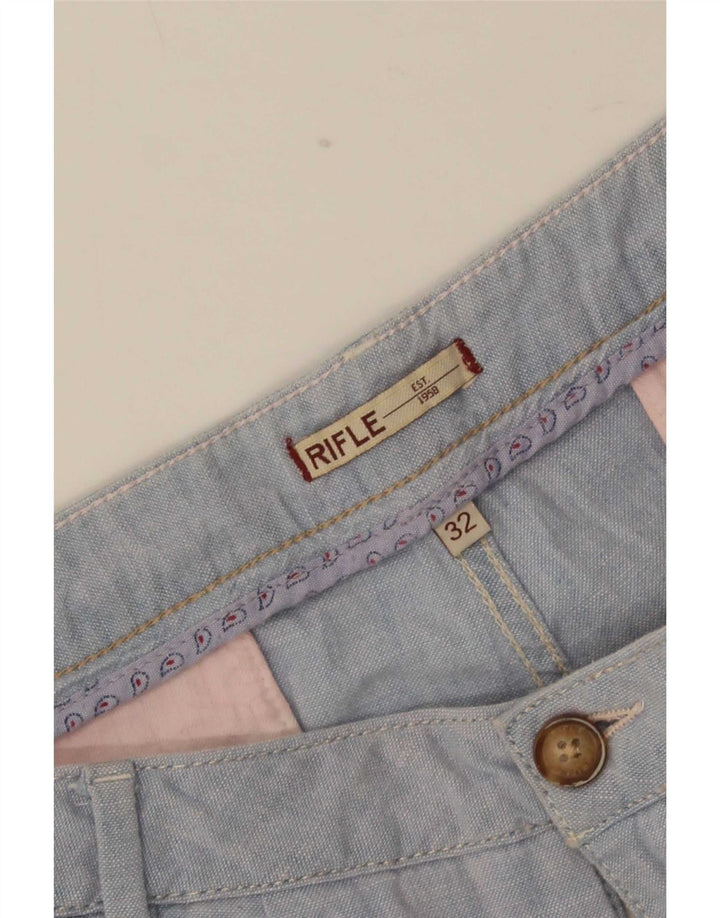Shorts Chino Feminino Rifle Grande W32 Azul