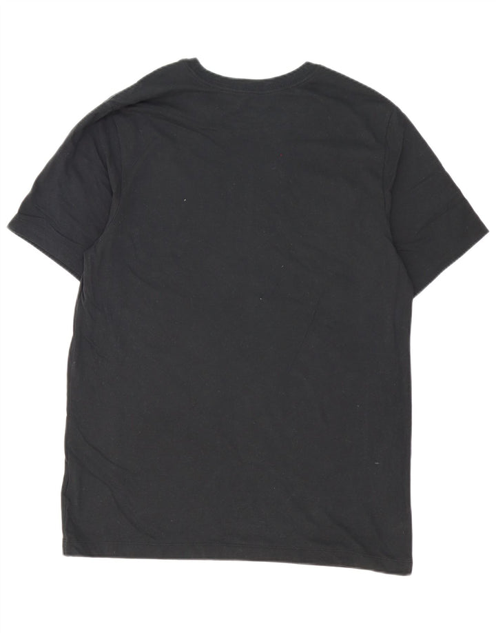 Camiseta Nike Masculina Dri Fit Graphic Top Grande Algodão Preto