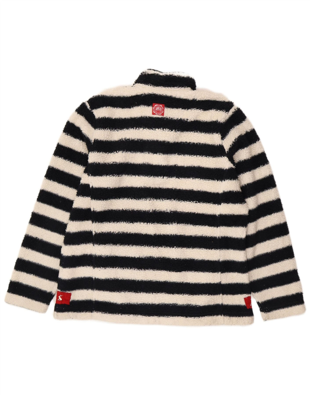 Jumper de lã grande Joules feminino Reino Unido 14 grande poliéster listrado preto