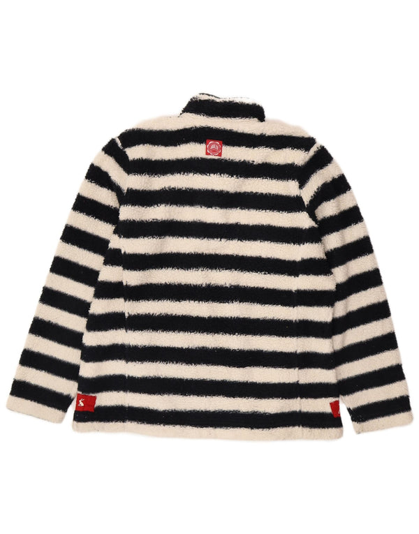 Jumper de lã grande Joules feminino Reino Unido 14 grande poliéster listrado preto